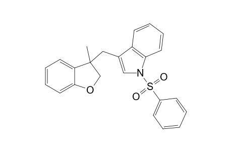 3-Methyl-3-(N-sulfonylindol-3'-methyl)-2,3-dihydrobenzofuran