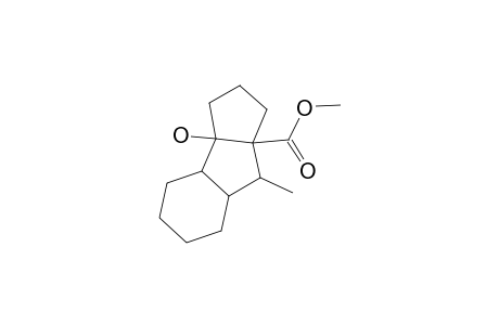 (1RS, 2RS,7RS,8RS,9Sr)-1-hydroxy-8-methyl-tricyclo-[7.3.0(2,7).0(1,9)]-dodecane-9-carboxylic-acid,methylester