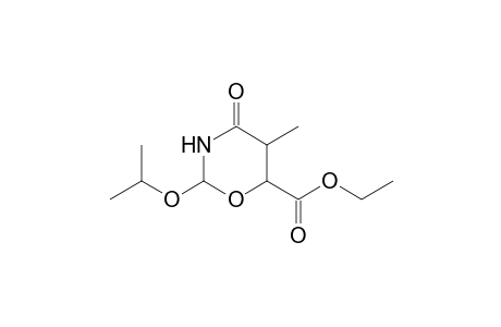 2-Isopropoxy-5-methyl-4-oxo-1,3-oxazinane-6-ethyl carboxylate