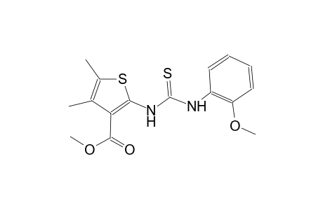 methyl 2-{[(2-methoxyanilino)carbothioyl]amino}-4,5-dimethyl-3-thiophenecarboxylate