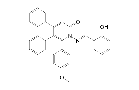 4,5-DIPHENYL-6-(p-METHOXYPHENYL)-1-(SALICYLIDENEAMINO)-2(1H)-PYRIDONE