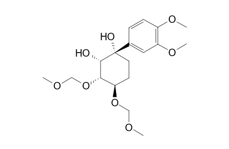(1S,2S,3S,4R)-3,4-bis-O-(methoxymethoxy)-1-(3,4-dimethoxyphenyl)cyclohexane-1,2,3,4-tetraol