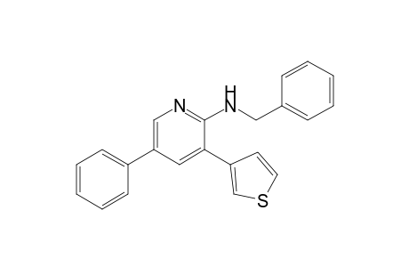 N-Benzyl-N-[5-phenyl-3-(thiophen-3-yl)pyridin-2-yl]amine