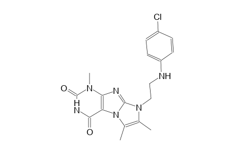 1H-imidazo[2,1-f]purine-2,4(3H,8H)-dione, 8-[2-[(4-chlorophenyl)amino]ethyl]-1,6,7-trimethyl-