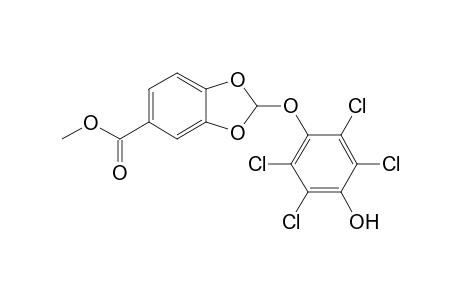 2-(2,3,5,6-tetrachloro-4-hydroxy-phenoxy)-piperonylic acid methyl ester
