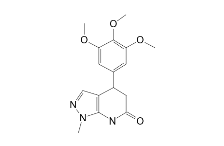 1-Methyl-4-(3,4,5-trimethoxyphenyl)-4H,5H,7H-pyrazolo[3,4-B]pyridin-6-one