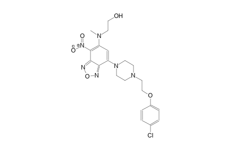 2-[(7-{4-[2-(4-chlorophenoxy)ethyl]-1-piperazinyl}-4-nitro-2,1,3-benzoxadiazol-5-yl)(methyl)amino]ethanol