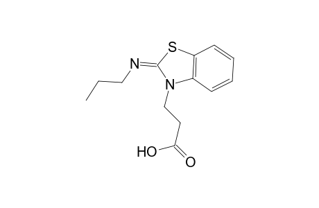 2-(N-propylimino)-3-carboxyethyl-benzothiazoline