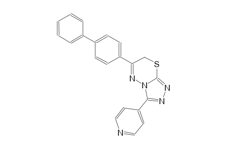 6-[1,1'-biphenyl]-4-yl-3-(4-pyridinyl)-7H-[1,2,4]triazolo[3,4-b][1,3,4]thiadiazine