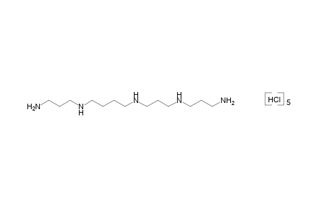 3-amino-3'-{{4-[(3-aminopropyl)amino]butyl}amino}dipropylamine, pentahydrochloride
