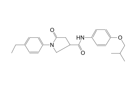 3-pyrrolidinecarboxamide, 1-(4-ethylphenyl)-N-[4-(2-methylpropoxy)phenyl]-5-oxo-
