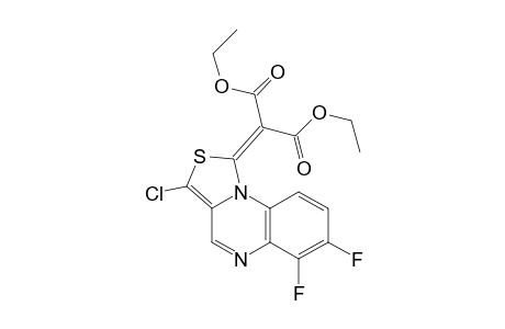 2-(3-chloro-6,7-difluoro-1-thiazolo[3,4-a]quinoxalinylidene)propanedioic acid diethyl ester