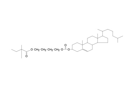 Poly[1-methyl-1-(cholesteryloxycarbonyloxytetramethyleneoxycarbonyl)ethylene]