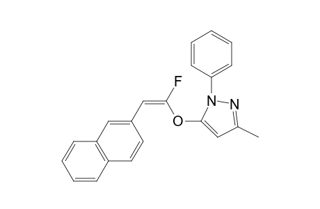 (E)-5-((1-fluoro-2-(naphthalen-2-yl)vinyl)oxy)-3-methyl-1-phenyl-1H-pyrazole
