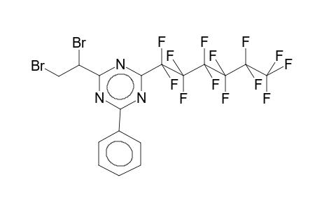 2-(1,2-DIBROMOETHYL)-4-PERFLUOROHEXYL-6-PHENYL-S-TRIAZINE