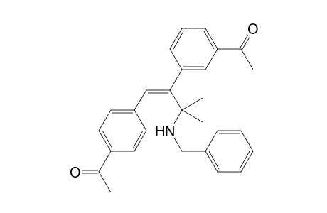 1-{4-[(1Z)-2-(3-acetylphenyl)-3-(benzylamino)-3-methylbut-1-en-1-yl]phenyl}ethanone