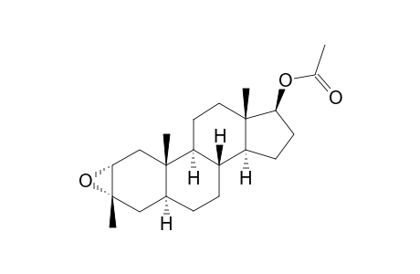 2a,3-Epoxy-3-methyl-5a-androstan-17b-yl acetate