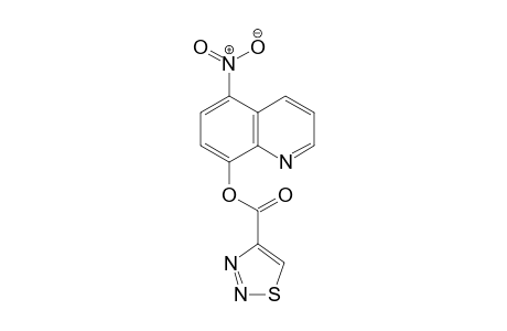 1,2,3-Thiadiazole-4-carboxylic acid, 5-nitro-8-quinolinyl ester