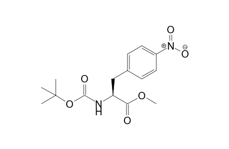 (2S)-Methyl 2-(N-tert-butoxycarbonylamino)-3-(4'-nitrophenyl)propanoate