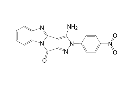 1-Amino-2-(p-nitrophenyl)pyrazolo[3,4:4',3']pyrrolo[1,2-a]benzimidazol-4-one