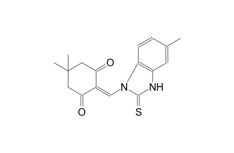 5,5-dimethyl-2-[(5-methyl-2-thioxo-2,3-dihydro-1H-benzimidazol-1-yl)methylene]-1,3-cyclohexanedione