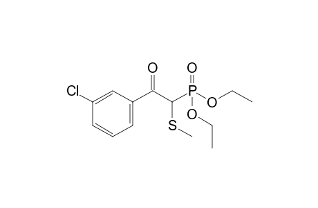 Diethyl 2-(3'-Chlorophenyl)-1-(methylthio)-2-oxoethylphosphonate