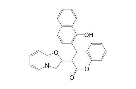 (E)-3-(3,8a-Dihydro-2H-oxazolo[3,2-a]pyridin-2-ylidene)-4-(1-hydroxynaphthalen-2-yl)chroman-2-one