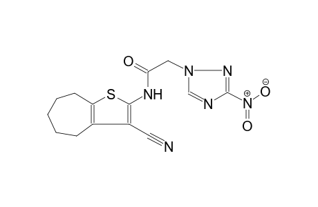N-(3-cyano-5,6,7,8-tetrahydro-4H-cyclohepta[b]thien-2-yl)-2-(3-nitro-1H-1,2,4-triazol-1-yl)acetamide