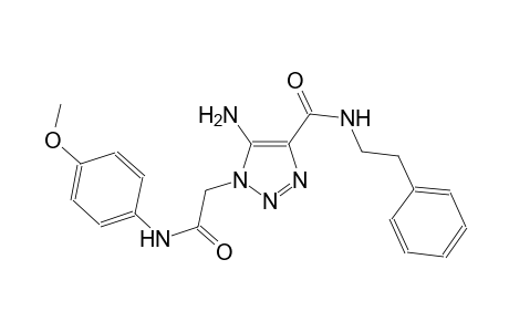 5-amino-1-[2-(4-methoxyanilino)-2-oxoethyl]-N-(2-phenylethyl)-1H-1,2,3-triazole-4-carboxamide