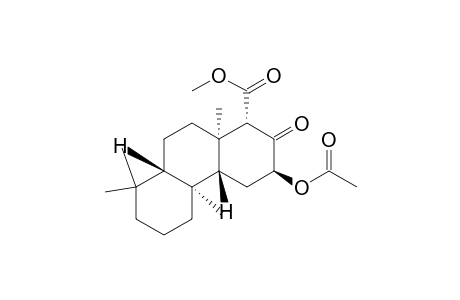 1-Phenanthrenecarboxylic acid, 3-(acetyloxy)tetradecahydro-4b,8,8,10a-tetramethyl-2-oxo-, methyl ester, (1.alpha.,3.beta.,4a.beta.,4b.alpha.,8a.beta.,10a.alpha.)-(.+-.)-