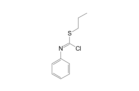 1-CHLORO-N-PHENYLTHIOFORMIMIDIC ACID, PROPYL ESTER