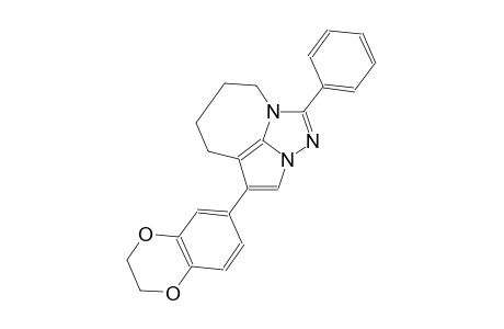 4-(2,3-dihydro-1,4-benzodioxin-6-yl)-1-phenyl-5,6,7,8-tetrahydro-2,2a,8a-triazacyclopenta[cd]azulene