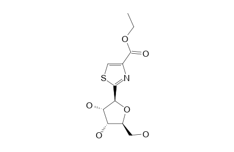 (-)-ETHYL-2-(BETA-D-RIBOFURANOSYL)-THIAZOLE-4-CARBOXYLATE
