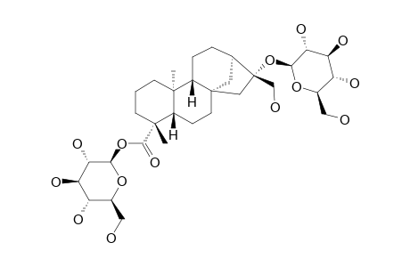 BETA-D-GLUCOPYRANOSYL-17-HYDROXY-ENT-KAURAN-19-OATE-16-O-BETA-D-GLUCOPYRANOSIDE
