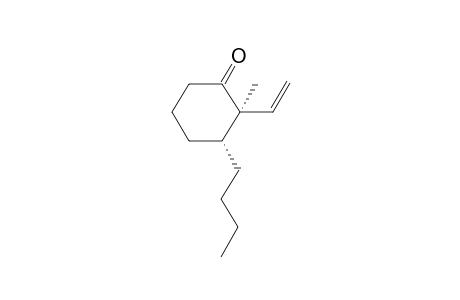 (2S*,3S*)-3-Butyl-2-ethenyl-2-methylcyclohexanone