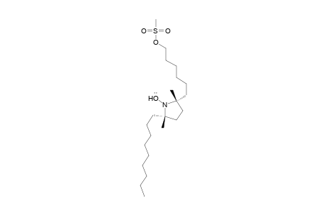 cis-(.+-.)-2,5-Dimethyl-2-[6-[(methylsulfonyl)oxy]hexyl]-5-nonyl-1-pyrrolinyloxy