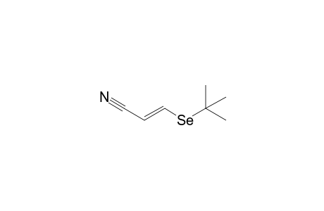 (E)-3-(t-Butylseleno)propenenitrile