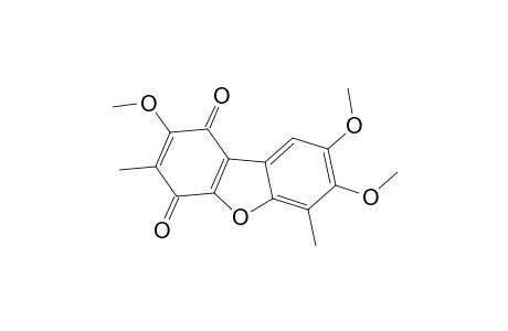 2,7,8-trimethoxy-3,6-dimethyl-dibenzofuran-1,4-quinone