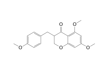 3-(4-METHOXYBENZYL)-5,7-DIMETHOXYCHROMAN-4-ONE