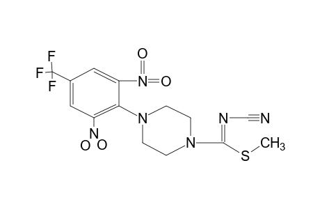 N-CYANO-4-(2,6-DINITRO-alpha,alpha,alpha-TRIFLUORO-p-TOLYL)THIO-1-PIPERAZINECARBIMIDIC ACID, METHYL ESTER