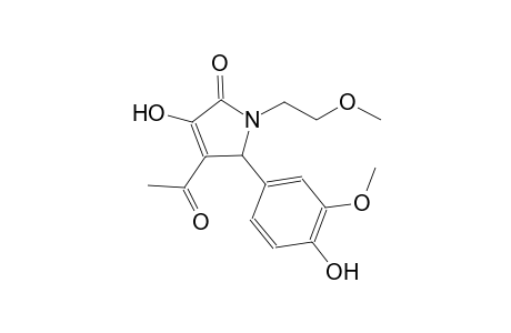 4-acetyl-3-hydroxy-5-(4-hydroxy-3-methoxyphenyl)-1-(2-methoxyethyl)-1,5-dihydro-2H-pyrrol-2-one