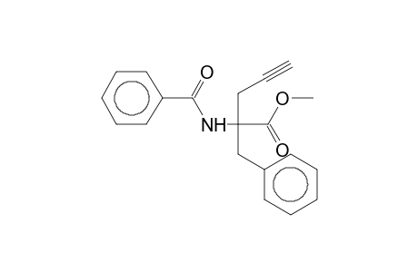 2-Benzoylamino-2-benzyl-pent-4-ynoic acid methyl ester