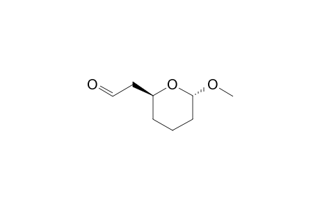 trans-2-Methoxy-6-(formylmethyl)tetrahydropran