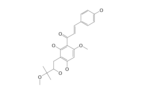 1-[2,4-DIHYDROXY-3-(3-HYDROXY-2-METHOXY-3-METHYLBUTYL)-6-METHOXYPHENYL]-3-(4-HYDROXYPHENYL)-PROPENONE