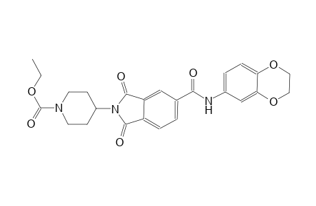 1-piperidinecarboxylic acid, 4-[5-[[(2,3-dihydro-1,4-benzodioxin-6-yl)amino]carbonyl]-1,3-dihydro-1,3-dioxo-2H-isoindol-2-yl]-, ethyl ester