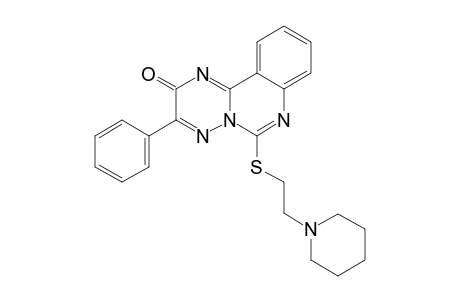 3-PHENYL-6-[(2-PIPERIDINE-1-YL-ETHYL)-THIO]-2H-[1,2,4]-TRIAZINO-[2,3-C]-QUINAZOLIN-2-ONE