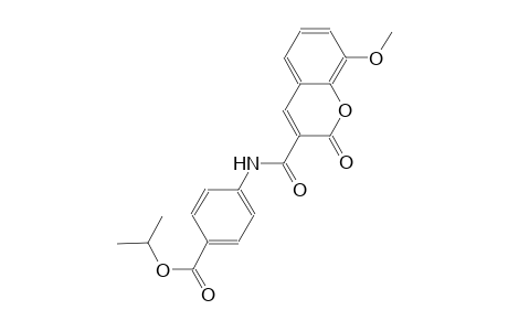 isopropyl 4-{[(8-methoxy-2-oxo-2H-chromen-3-yl)carbonyl]amino}benzoate