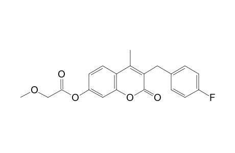 3-(p-fluorobenzyl)-7-hydroxy-4-methylcoumarin, methoxyacetate