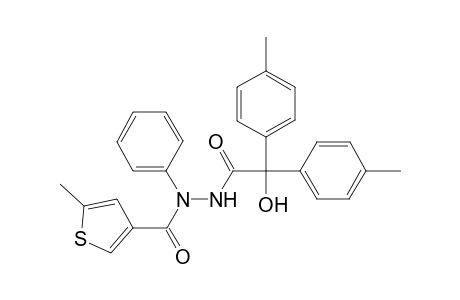 5-Methyl-thiophene-3-carboxylic acid N'-(2-hydroxy-2,2-di-p-tolyl-acetyl)-N-phenyl-hydrazide