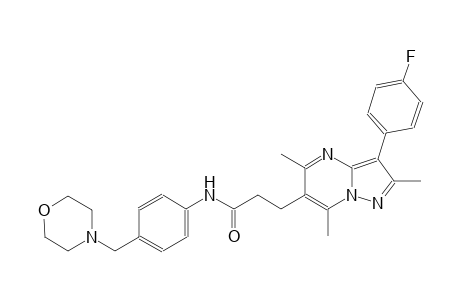 pyrazolo[1,5-a]pyrimidine-6-propanamide, 3-(4-fluorophenyl)-2,5,7-trimethyl-N-[4-(4-morpholinylmethyl)phenyl]-